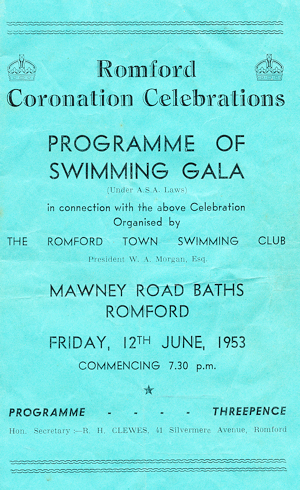 SWIMMING GALA PROGRAMME