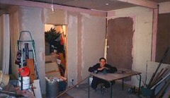 Jon admires the new venture room